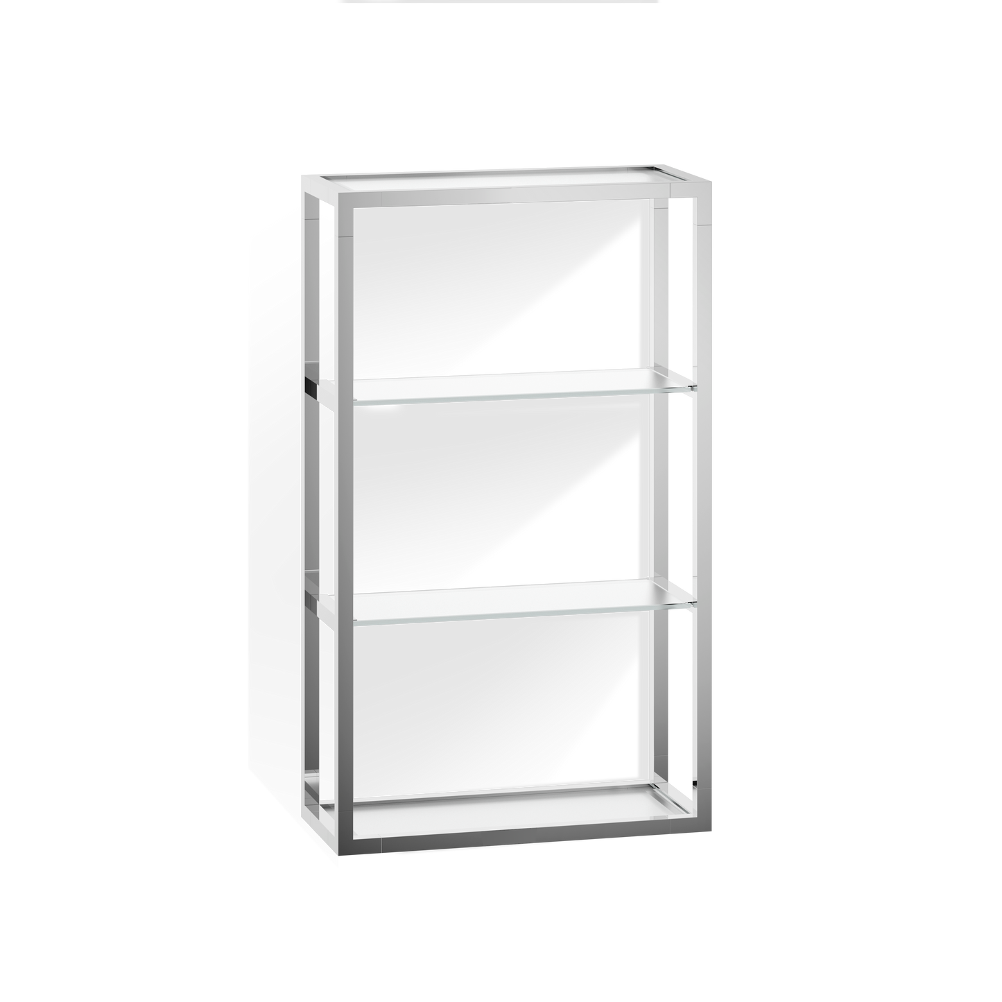 DW ET 6 Glass rack - Chrome / glass satin