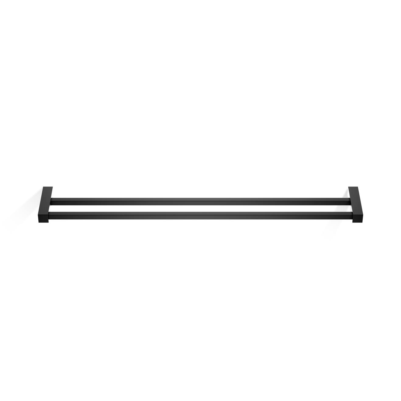DW CO HTD80 CORNER Towel rail 32" double - Black Matte