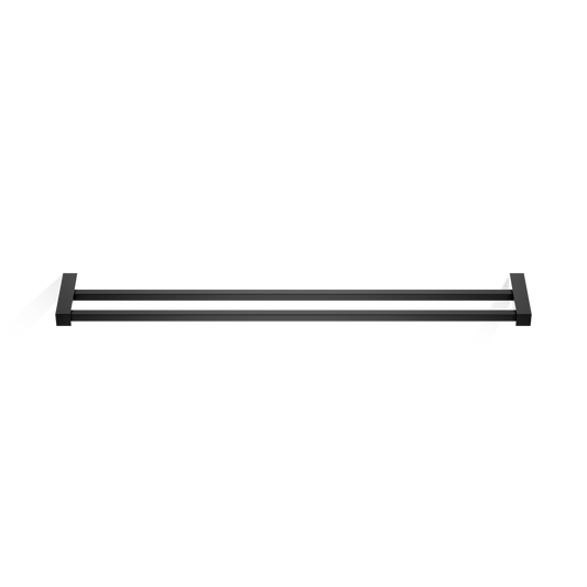 DW CO HTD80 CORNER Towel rail 32" double - Black Matte