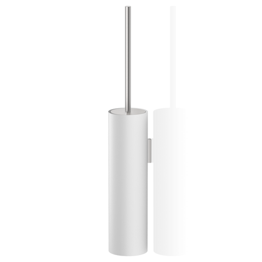 DW STONE WBG Toilet brush set WM White Matte / Stainless Steel Matte