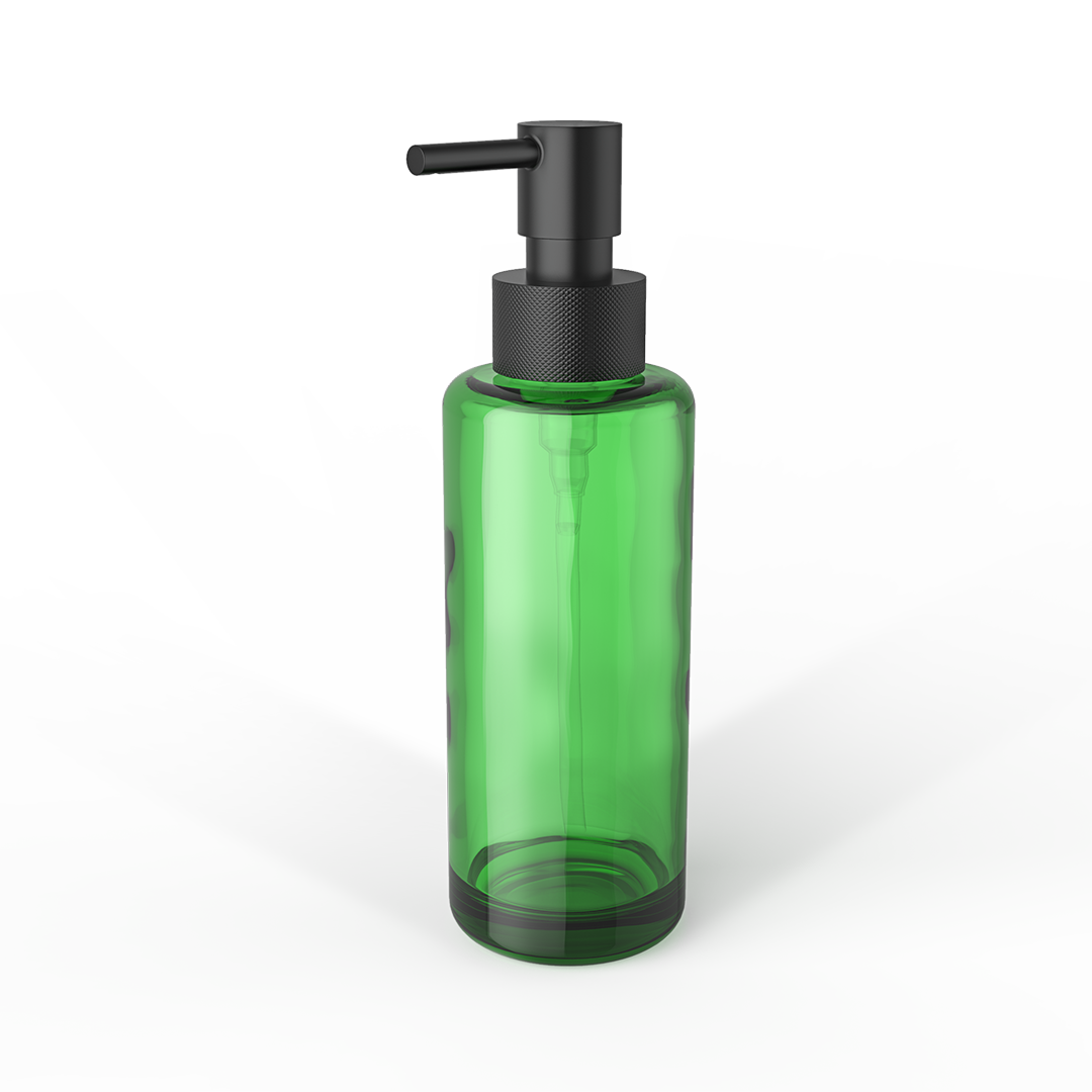 DW TT PORTER Soap dispenser Glass bottle Green / Pump Black Matte