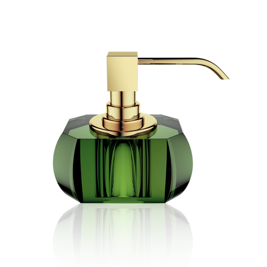 DW KR SSP KRISTALL Soap dispenser - English Green / Gold 24 Carat