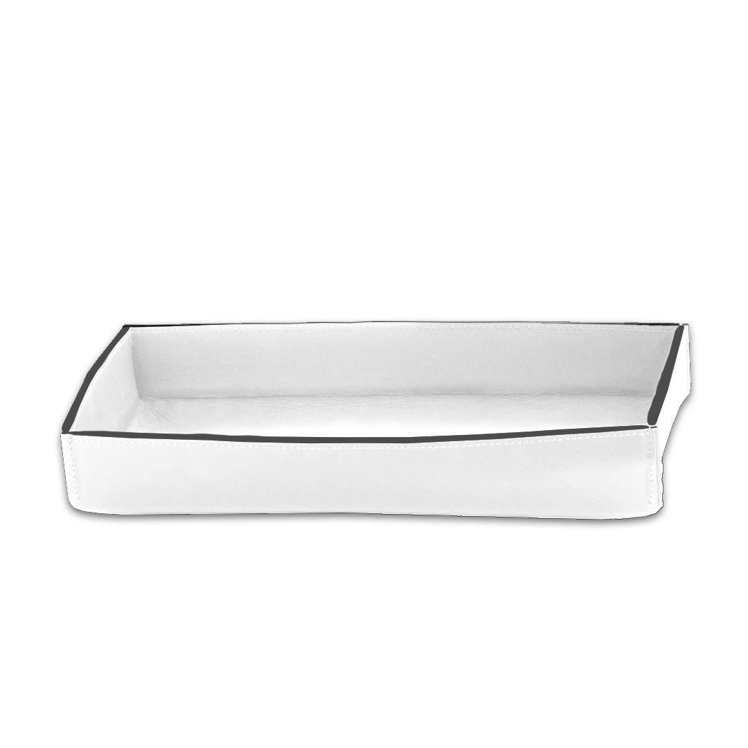 DW NAPPA TAB L Tray - NAPPA Genuine Leather Snow-White