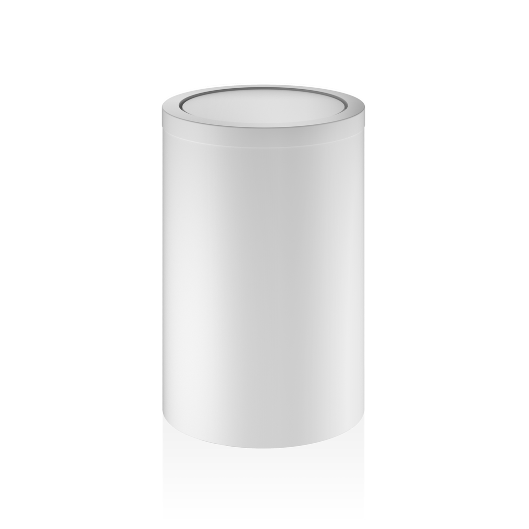 DW DW 124 Paper bin with revolving cover - White Matte