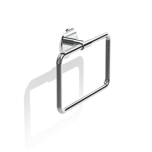 DW BA SK HTR BASIC Towel ring - Chrome - Self-adhesive
