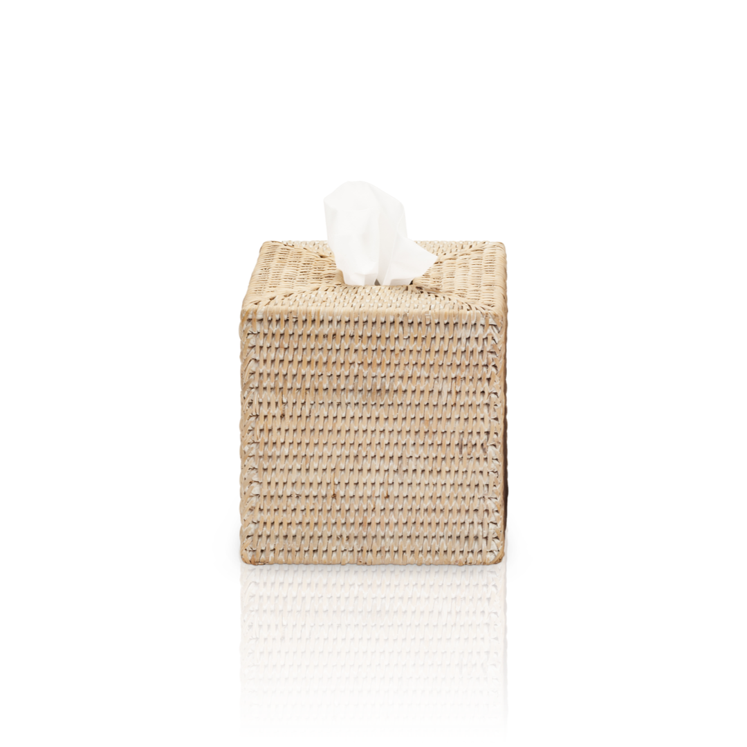 DW BASKET KBQ Tissue Box square - Rattan light