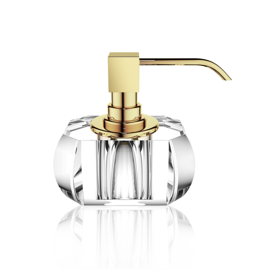 DW KR SSP KRISTALL Soap dispenser - Crystal Clear / Gold 24 Carat