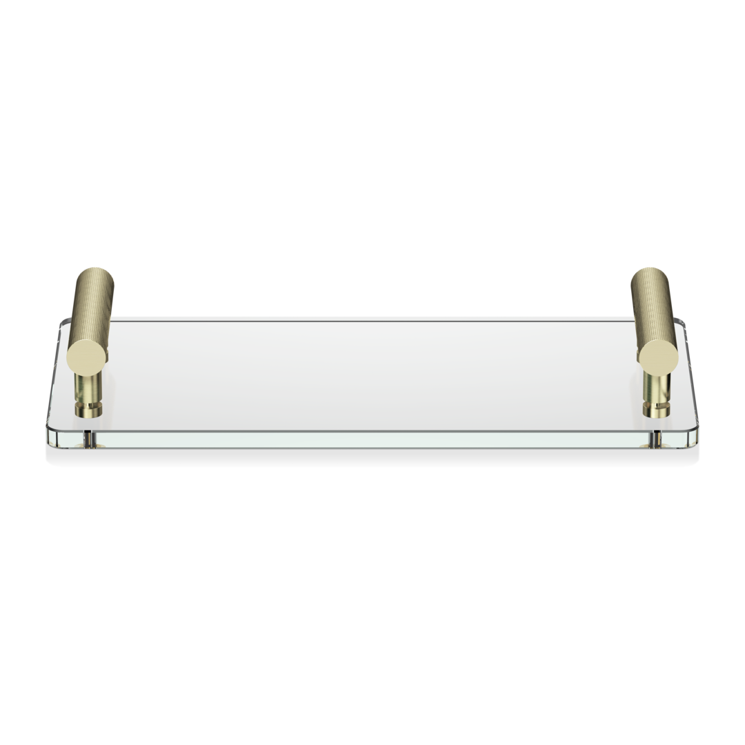 DW CLUB TAB Tray - Gold Matte 24 Carat / Glass clear