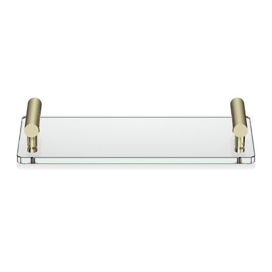 DW CLUB TAB Tray - Gold Matte 24 Carat / Glass clear
