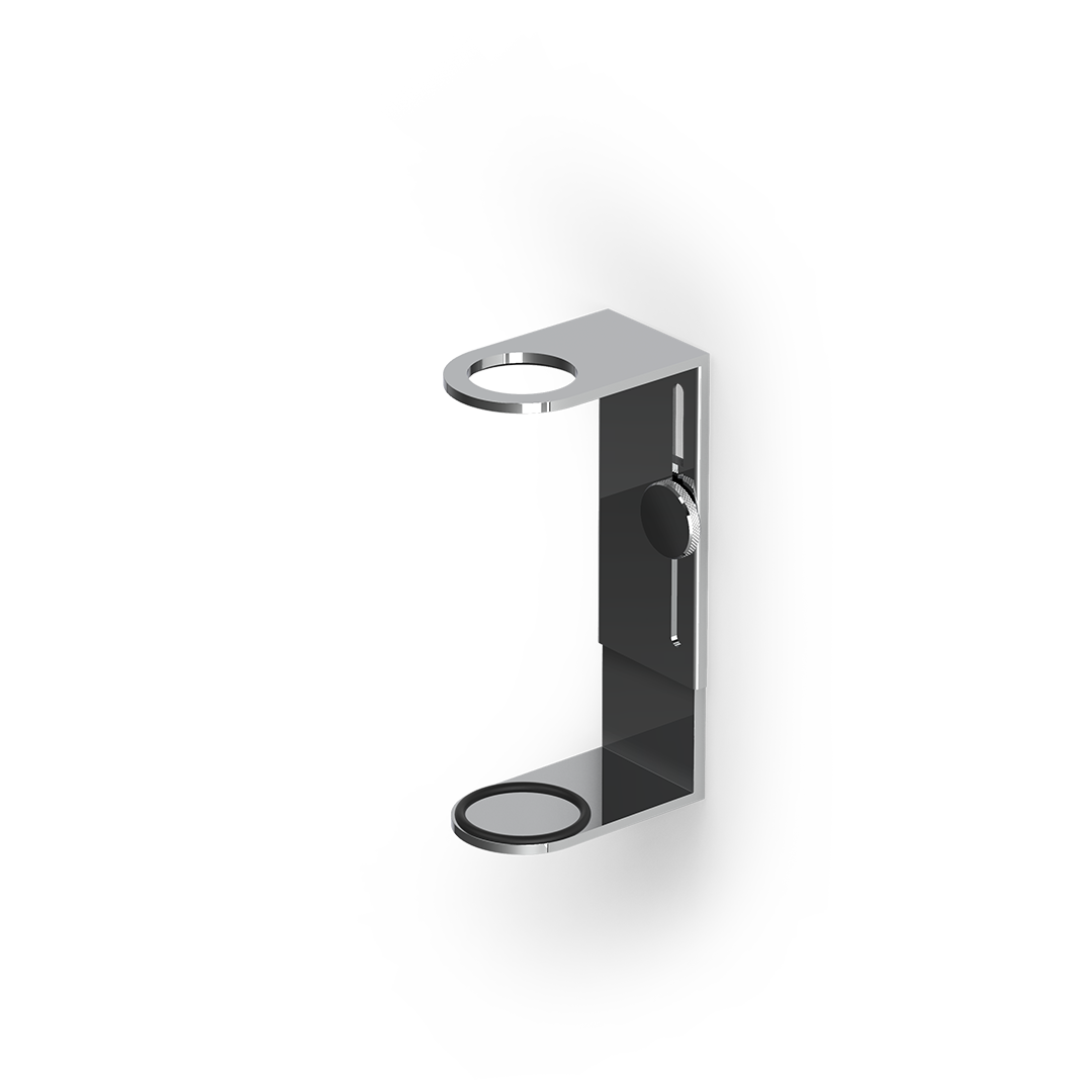 DW PORTER Wall holder for dispenser bottles Chrome