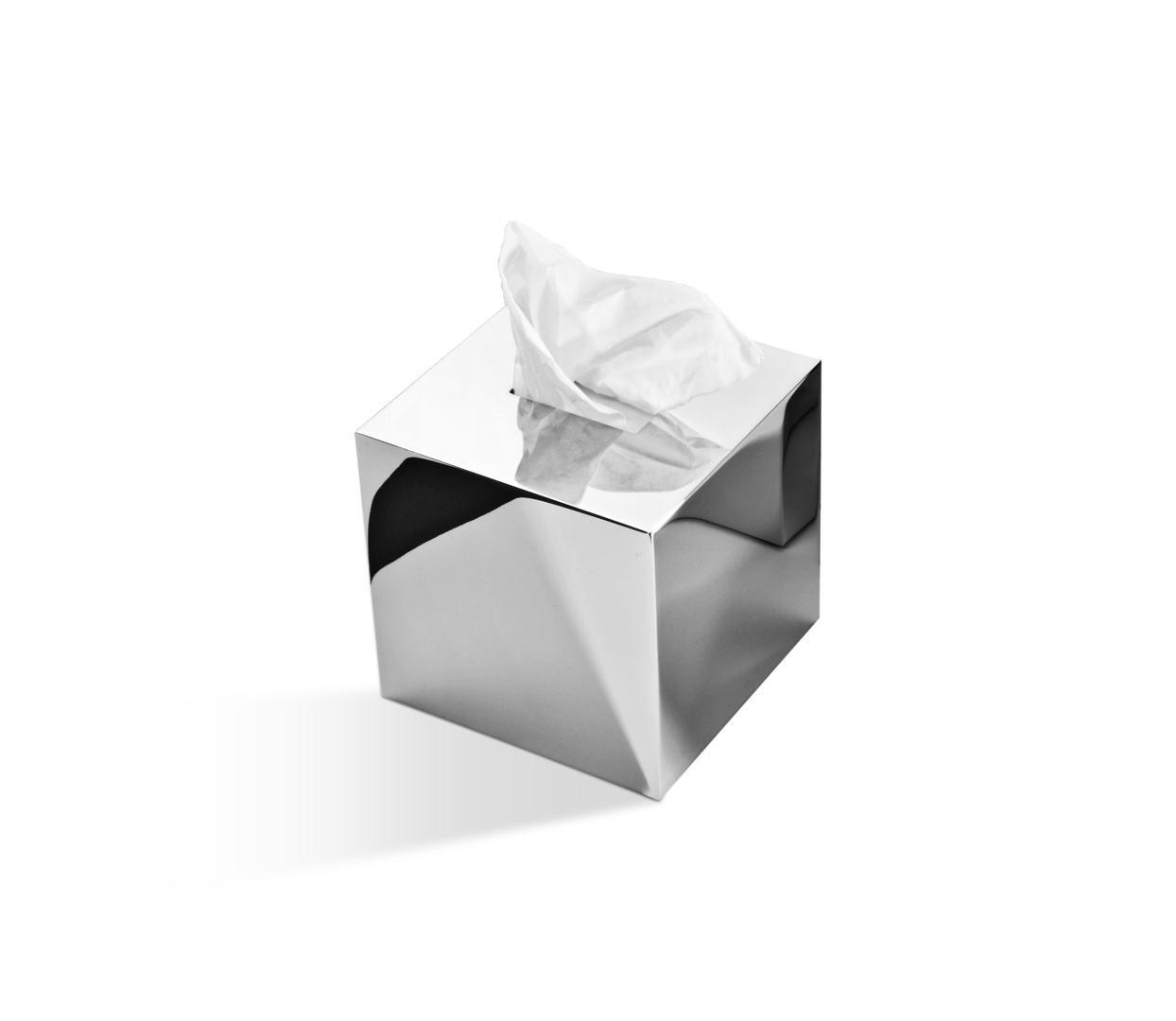 DW KB 83 Tissue box square - Chrome