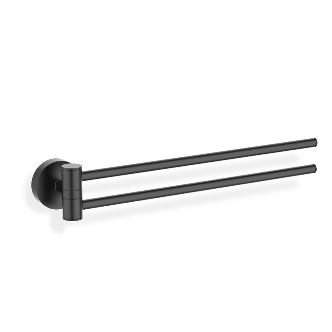 DW BA HTH2 BASIC Towel rail double - Black Matte