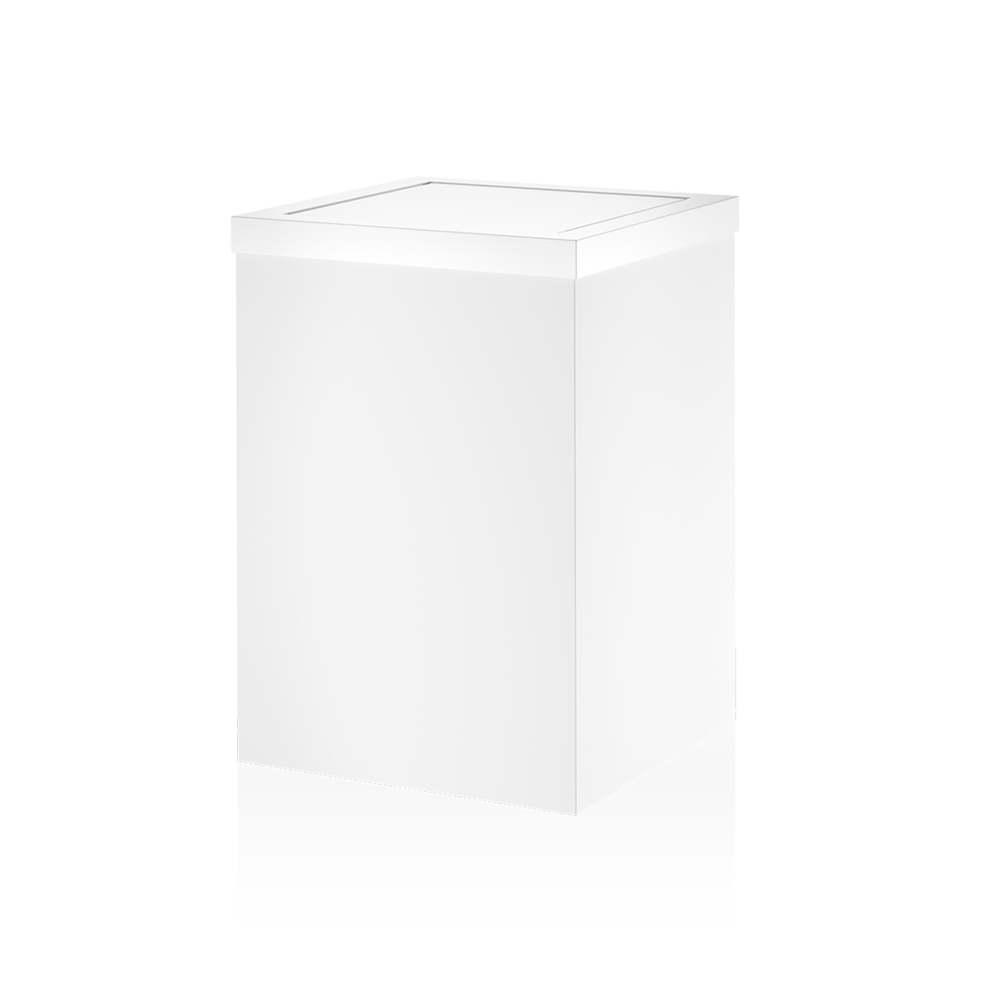 DW DW 113 Paper bin with revolving cover - White Matte
