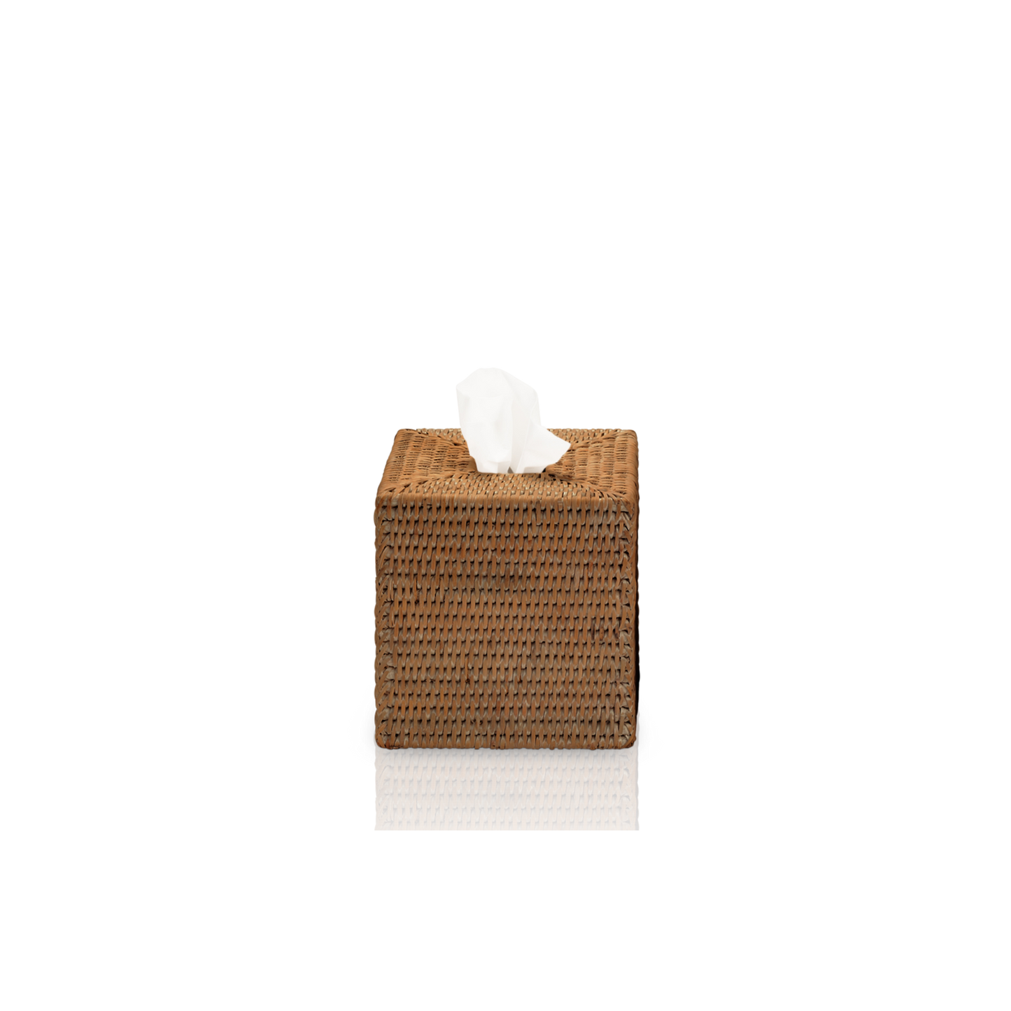 DW BASKET KBQ Tissue box square - Rattan dark