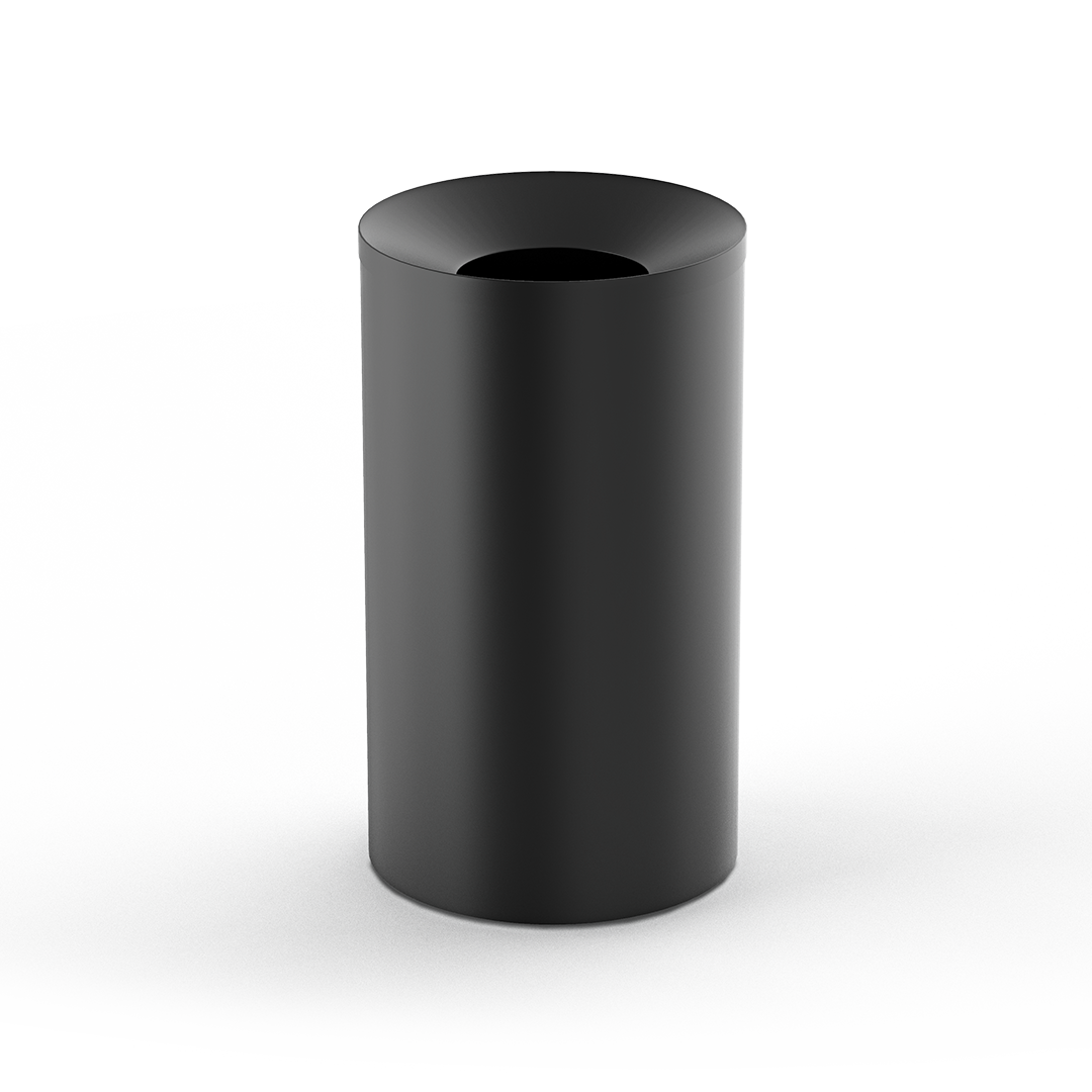 DW DW 240 Waste bin with inner bucket for mall Black Matte