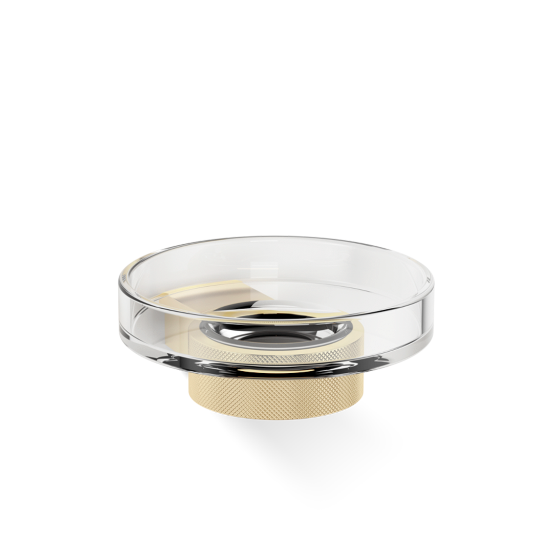 DW CLUB WSS Soap dish WM - Gold Matte 24 Carat with soap dish made of KRISTALL - clear