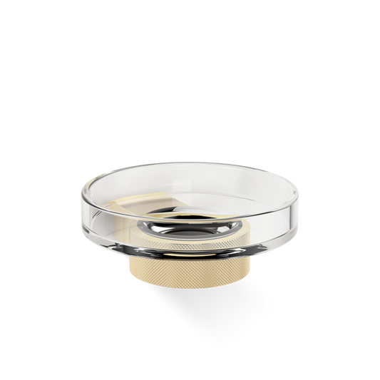 DW CLUB WSS Soap dish WM - Gold Matte 24 Carat with soap dish made of KRISTALL - clear