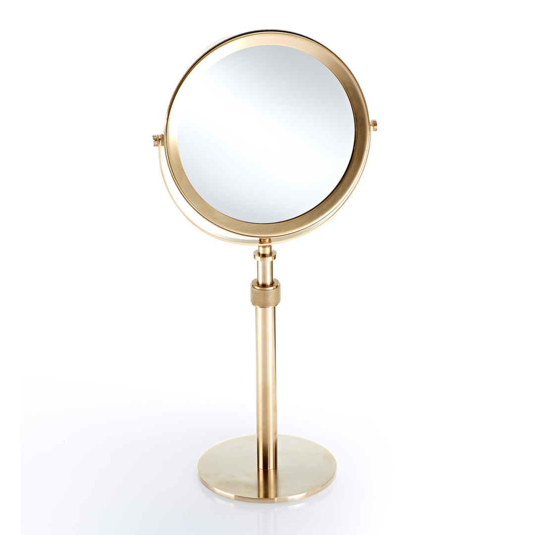 DW SP 13/V Cosmetic mirror - Gold Matte 24 Carat 5x Magnification
