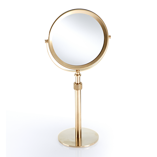 DW SP 13/V Cosmetic mirror - Gold Matte 24 Carat 5x Magnification