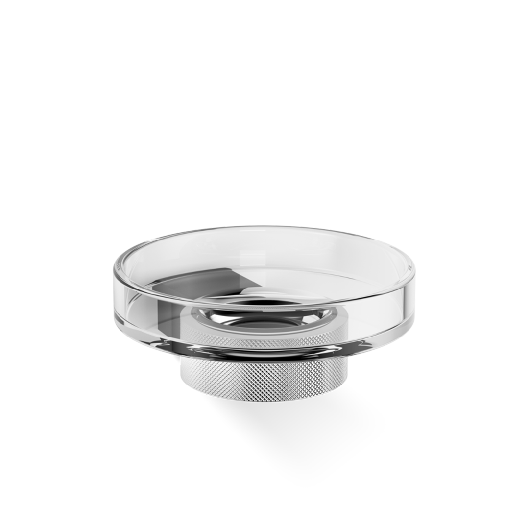 DW CLUB WSS Soap dish WM - Black Matte / Chrome with soap dish made of KRISTALL - clear