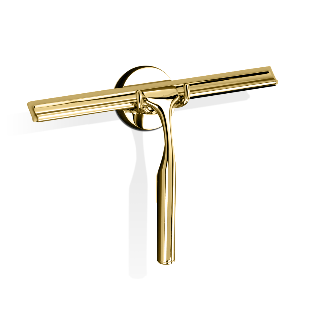 DW QUICK Wiper - gold with wall holder and 1 spare rubberlip