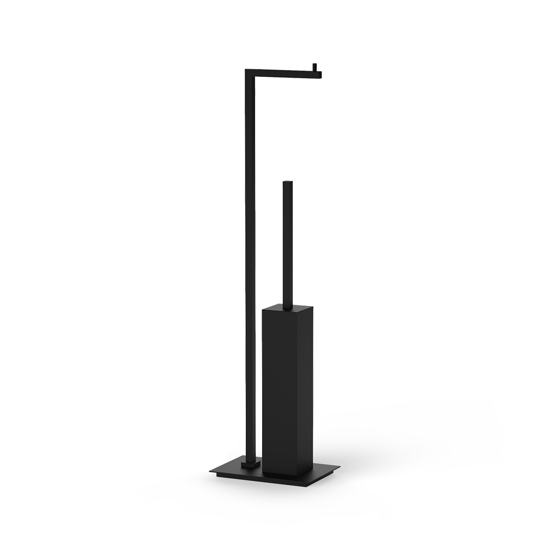 DW CO SBK CORNER Toilet brush set - Black Matte
