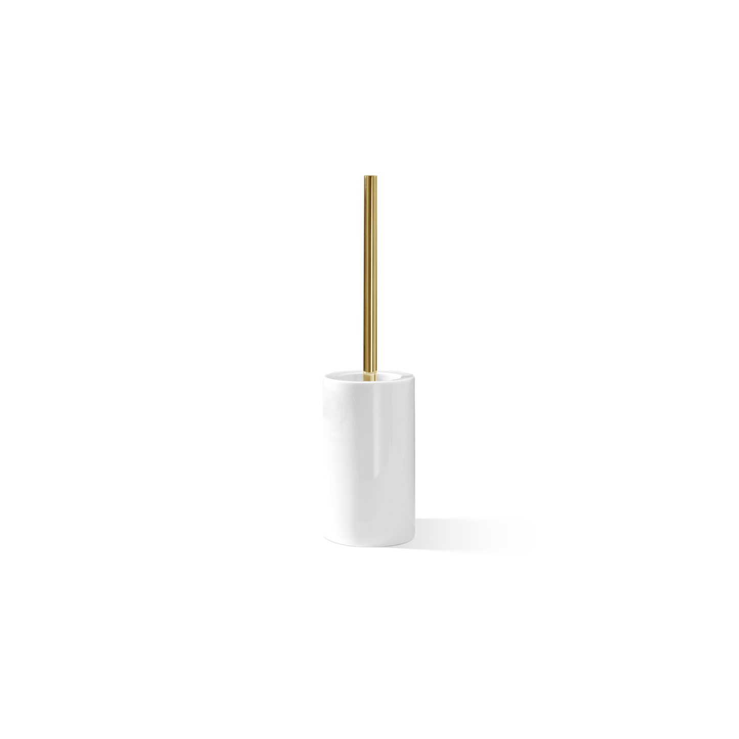 DW DW 6100 Toilet brush set porcelain White / Gold 24 Carat