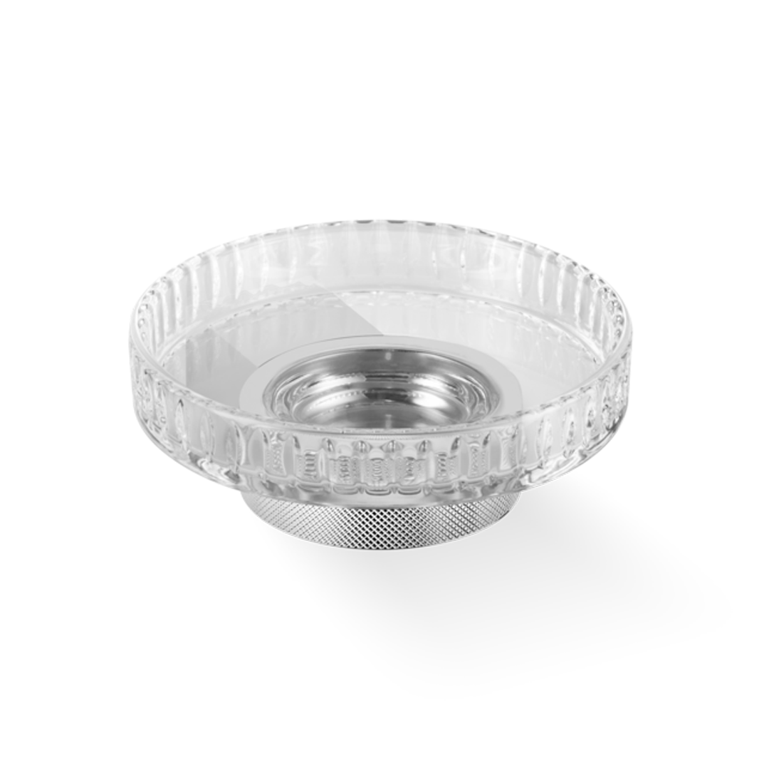 DW CLUB WSS Soap dish WM - Chrome with soap dish made of KRISTALL - edged