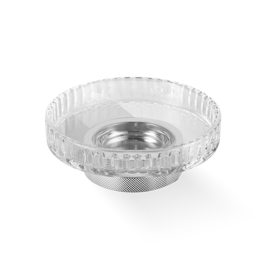 DW CLUB WSS Soap dish WM - Chrome with soap dish made of KRISTALL - edged