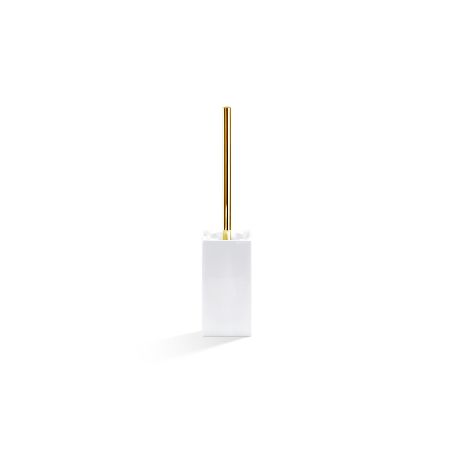 DW DW 6200 Toilet brush set porcelain White / Gold 24 Carat