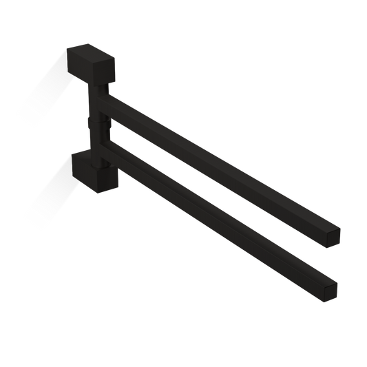 DW CO HTH2 CORNER Towel rail double - Black Matte