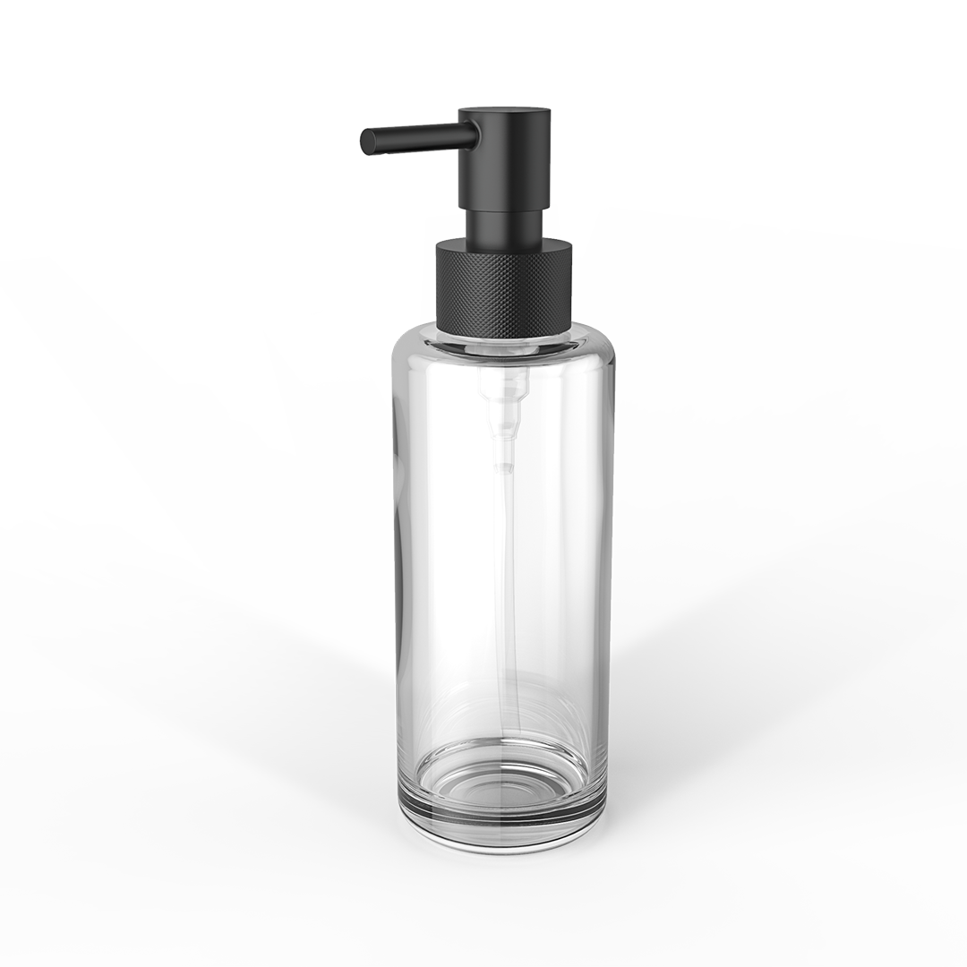 DW TT PORTER Soap dispenser Glass bottle Clear / Pump Black Matte
