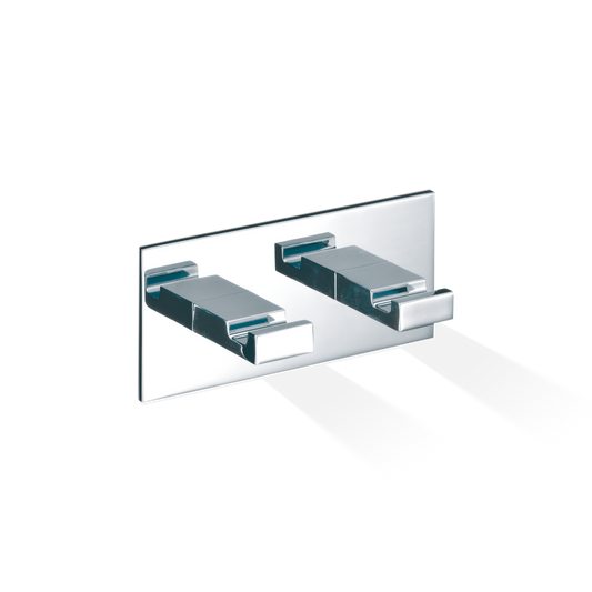 DW BK KHAK2 BRICK Self-Adhesive clothes hook with 2 hooks - Chrome