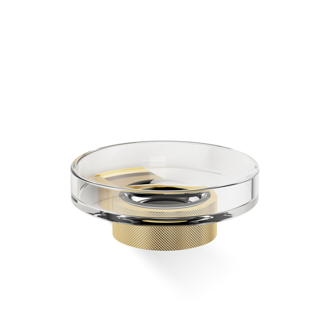 DW CLUB WSS Soap dish WM - Gold 24 Carat with soap dish made of KRISTALL - clear