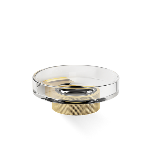 DW CLUB WSS Soap dish WM - Gold 24 Carat with soap dish made of KRISTALL - clear