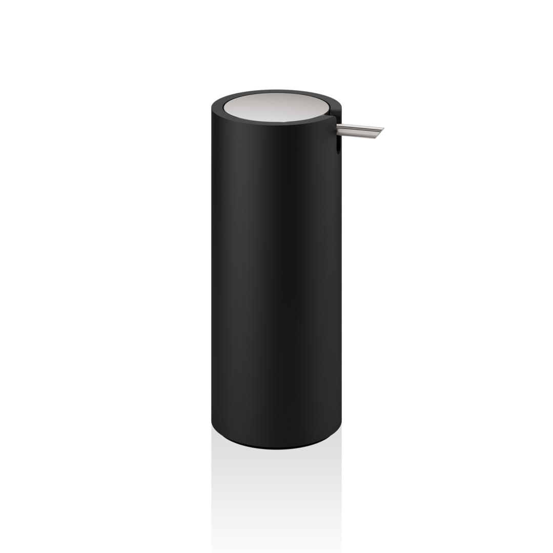 DW STONE SSP Soap dispenser - Black Matte / Stainless Steel Matte