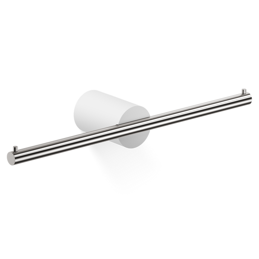 DW STONE TPH2 Toilet paper holder - White Matte / Stainless Steel Matte