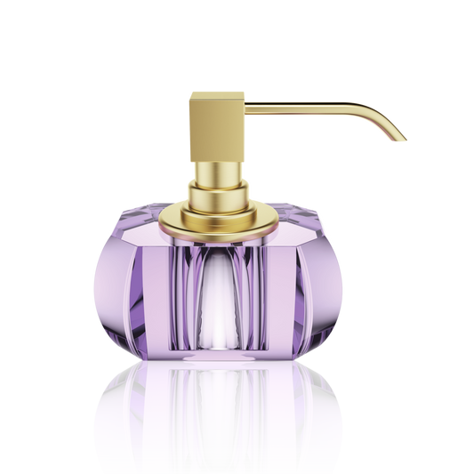 DW KR SSP KRISTALL Soap dispenser - Violet / Gold Matte 24 Carat