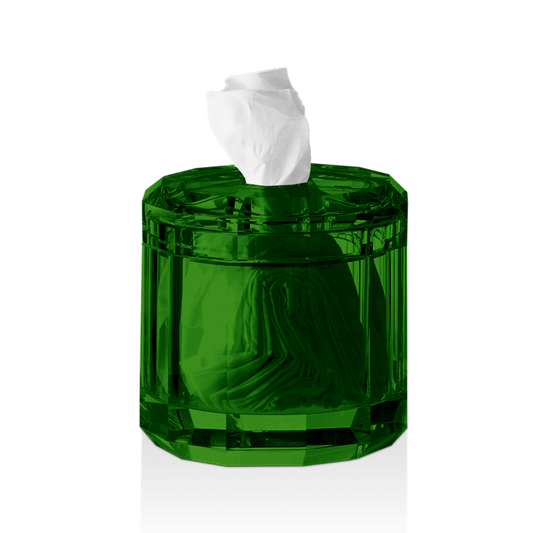 DW KR KB KRISTALL Tissue box - English green