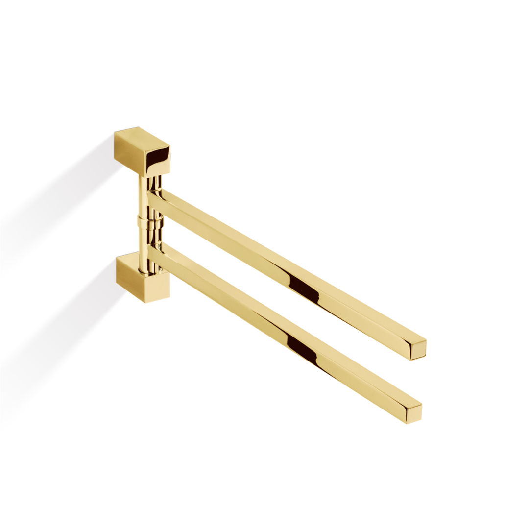 DW CO HTH2 CORNER Towel rail double Gold 24 Carat