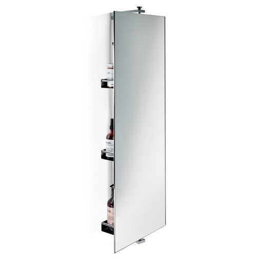 DW SP 31 Revolving mirror - Chrome with 3 shelves