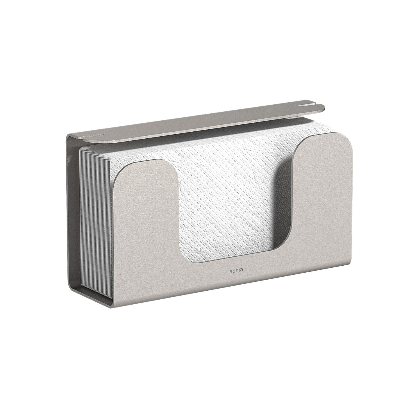 SONIA -QUICK KLEENEX/WIPES DISPENSER ALUMINUM STEEL