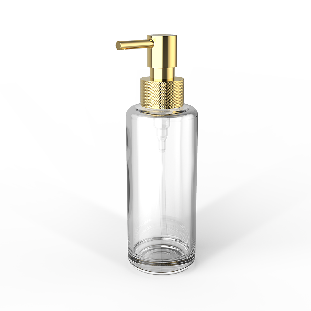 DW TT PORTER Soap dispenser Glass bottle Clear / Pump Gold 24 Carat