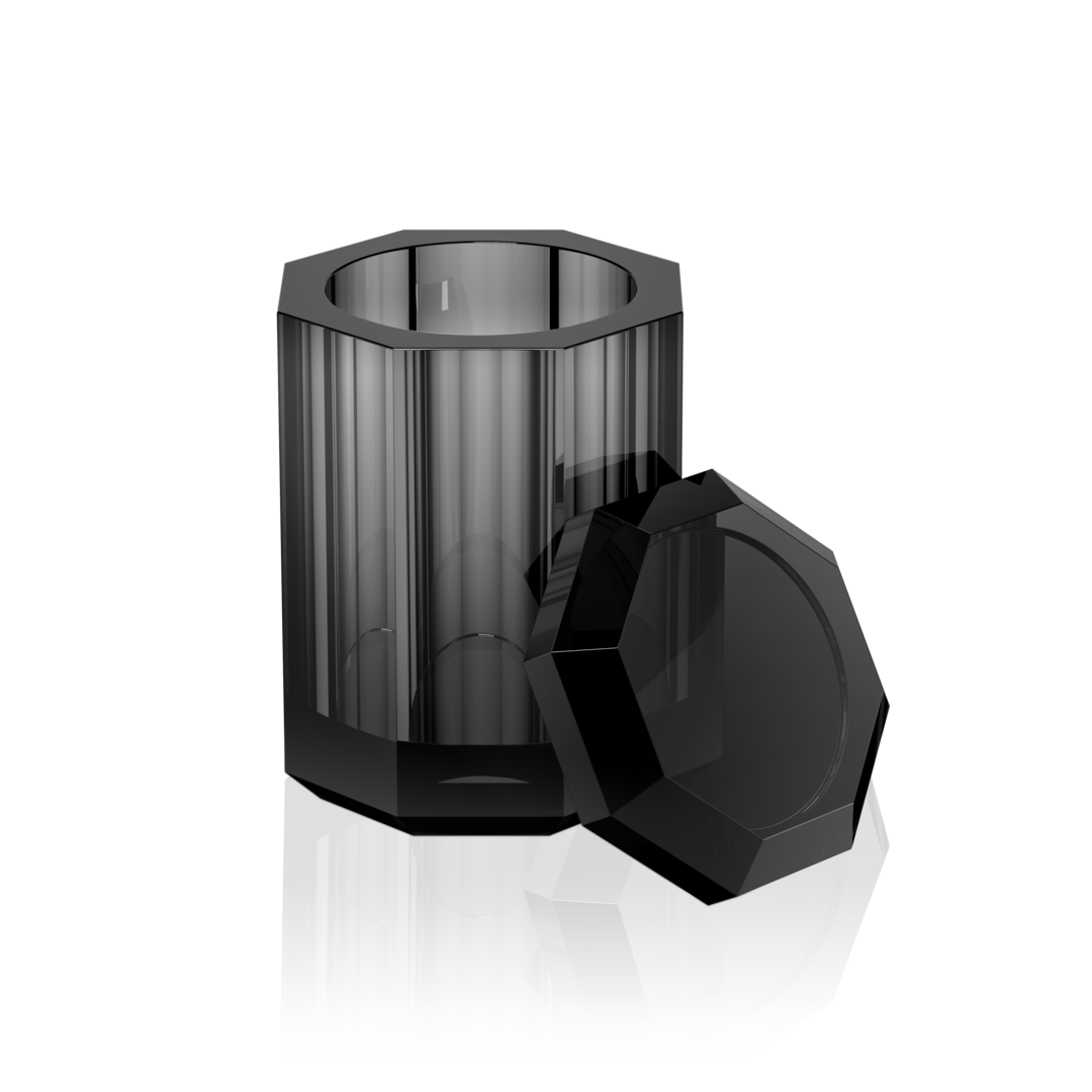 DW KR BMD KRISTALL Multi-purpose box with lid Anthracite