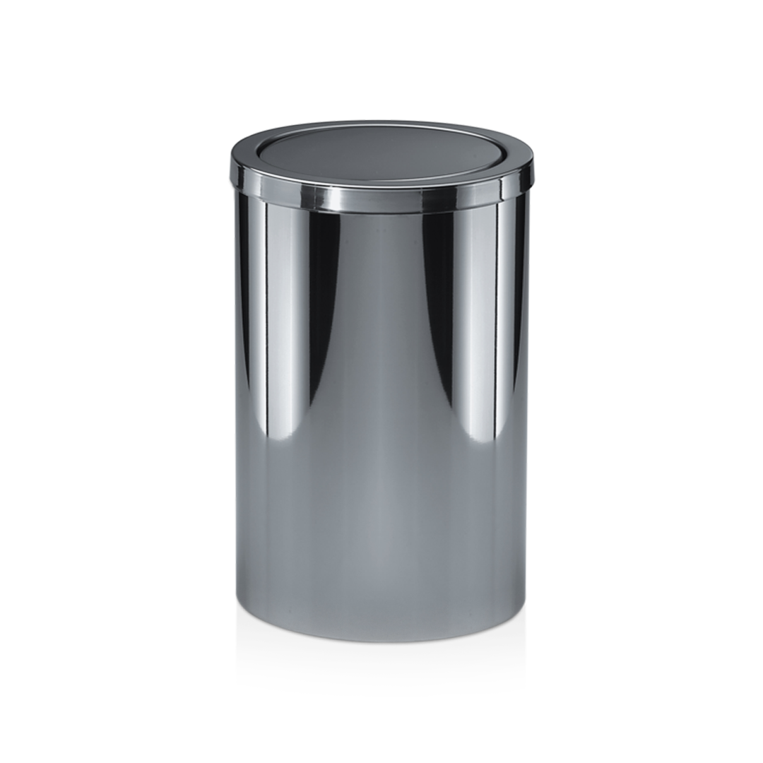 DW DW 124 Paper bin with revolving cover Polished Stainless Steel