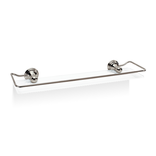 DW CL GLA R CLASSIC Shelf with reling - Polished Nickel
