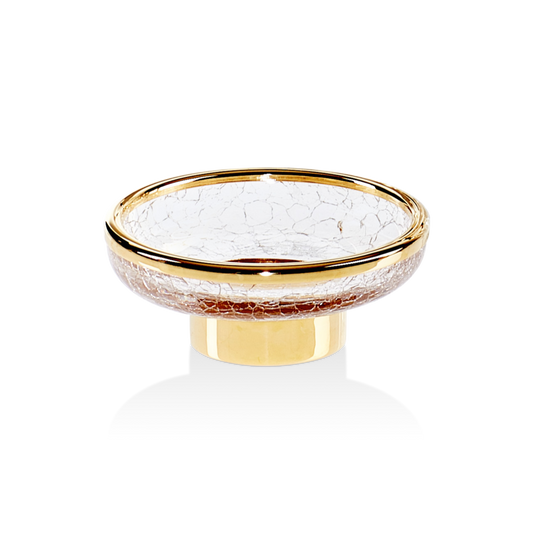 DW CR STS CRACK Soap dish - Gold 24 Carat