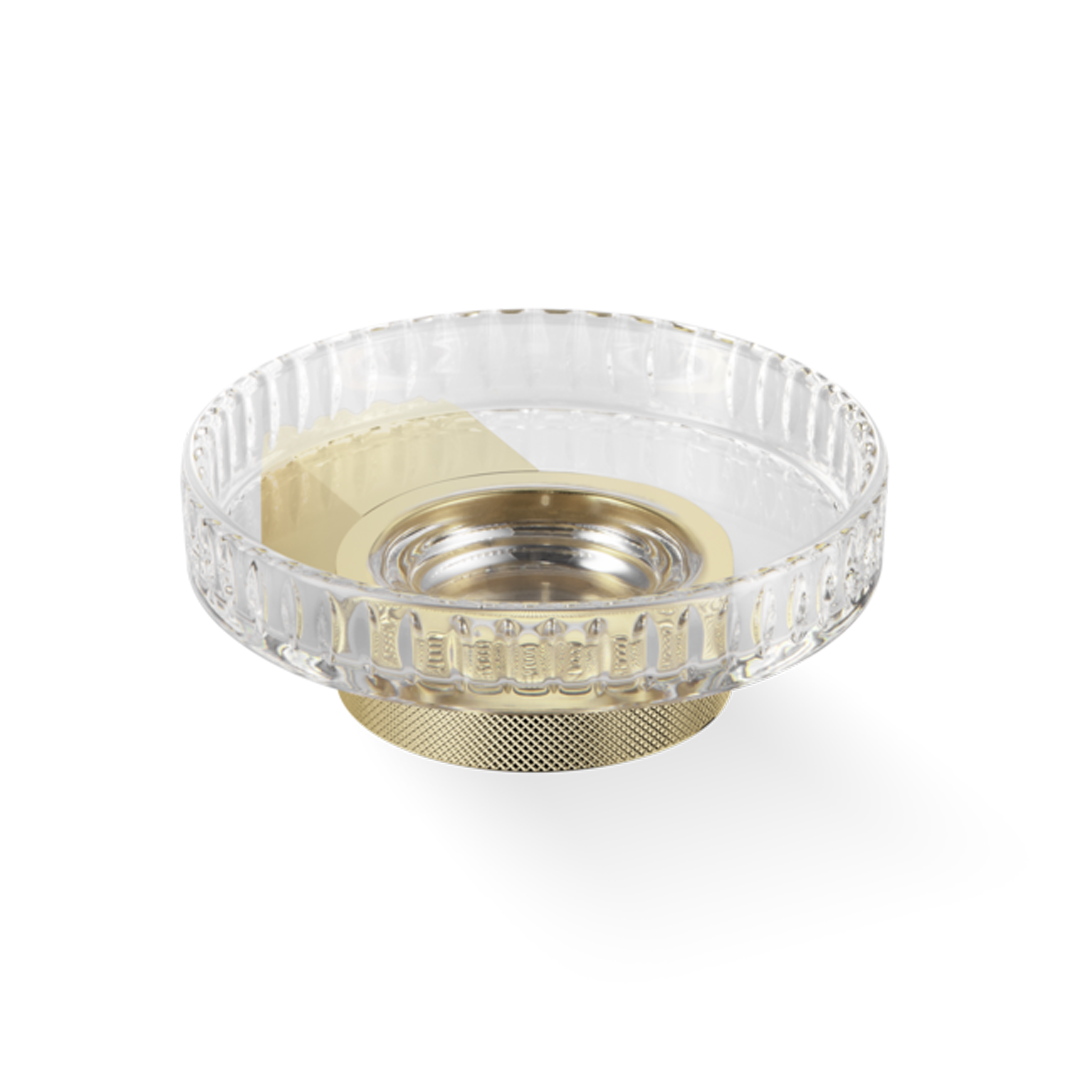 DW CLUB WSS Soap dish WM - Gold 24 Carat with soap dish made of KRISTALL - edged