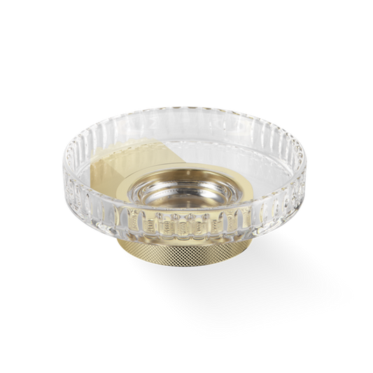 DW CLUB WSS Soap dish WM - Gold 24 Carat with soap dish made of KRISTALL - edged