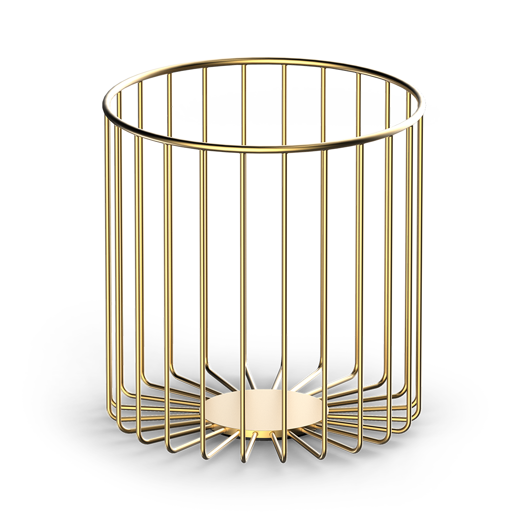 DW DW 220 Towel basket - Gold Matte